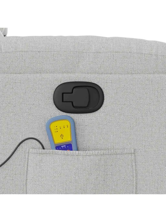 MASSAGE RECLINER TOOL CLOUD GREY FABRIC