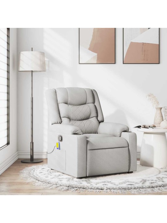 MASSAGE RECLINER TOOL CLOUD GREY FABRIC