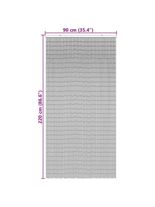 PUTUKAUKSE KARDIN, PALMIPUU PRINT, 90X220 CM, BAMBUS