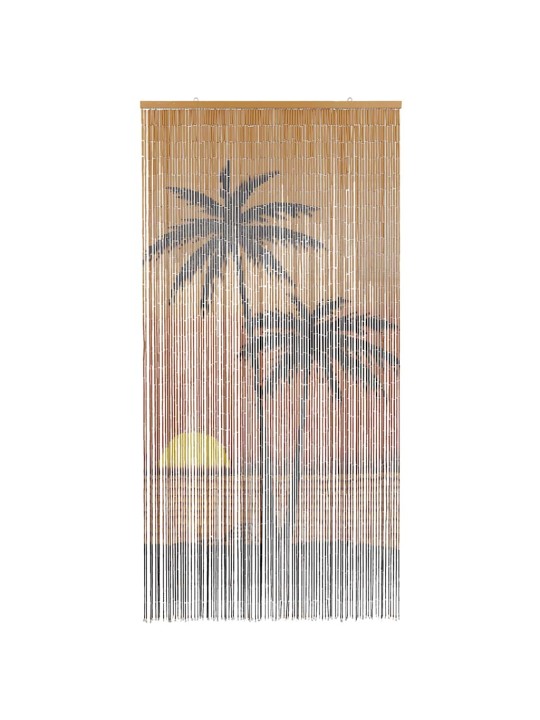 PUTUKAUKSE KARDIN, PALMIPUU PRINT, 100X200 CM, BAMBUS