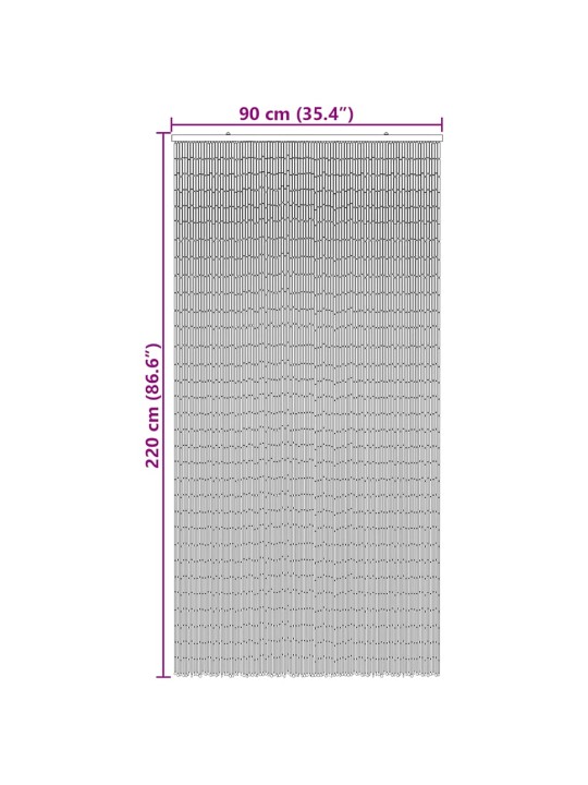 PUTUKAUKSE KARDIN TUMEHALL 90X220 CM BAMBUS