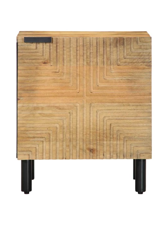 ÖÖKAPP PRUUN 40X33X46 CM TÄISPUIDUST MANGO