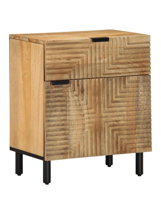 ÖÖKAPP PRUUN 50X33X60 CM TÄISPUIDUST MANGO