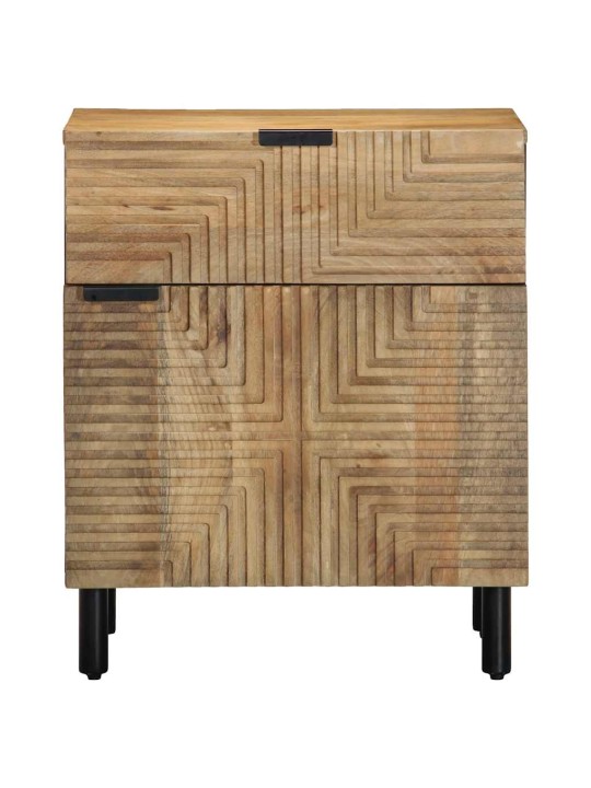 ÖÖKAPP PRUUN 50X33X60 CM TÄISPUIDUST MANGO
