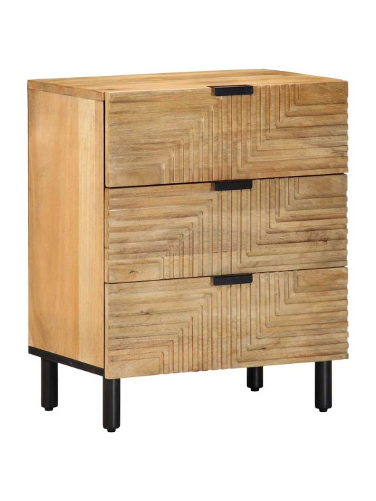 ÖÖKAPP PRUUN 50X33X60 CM TÄISPUIDUST MANGO