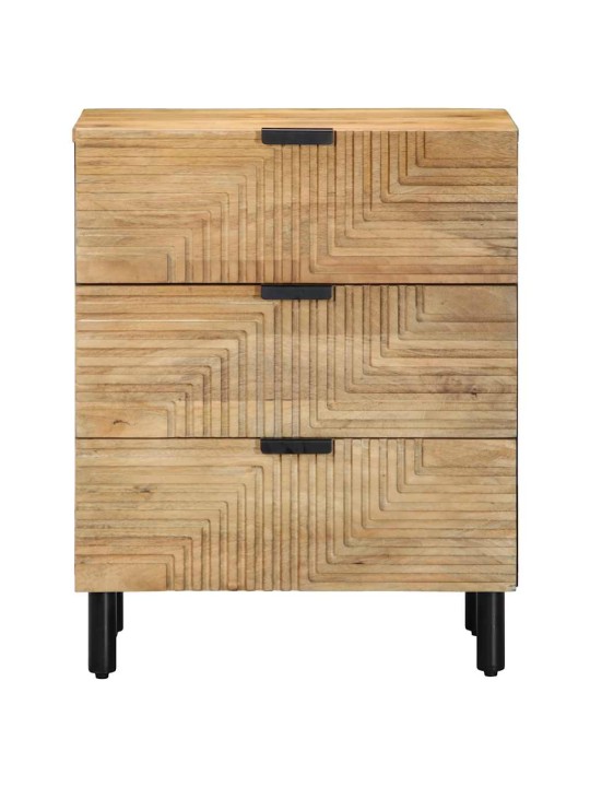 ÖÖKAPP PRUUN 50X33X60 CM TÄISPUIDUST MANGO