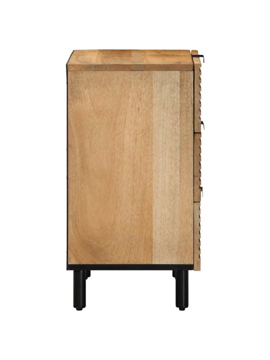 ÖÖKAPP PRUUN 50X33X60 CM TÄISPUIDUST MANGO