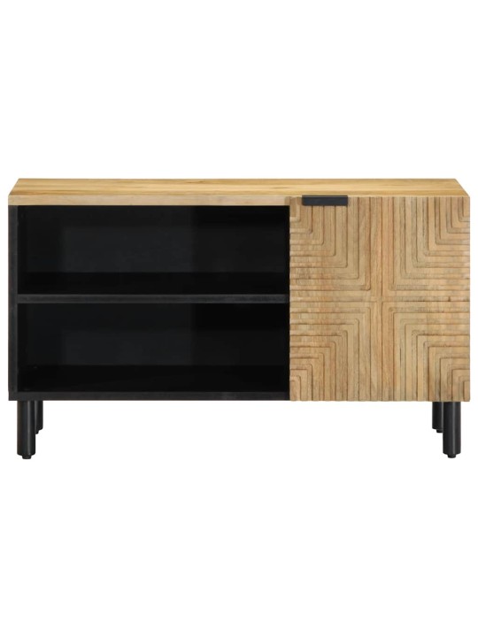 TELERIKAPP PRUUN 80X31,5X46 CM TÄISPUIDUST MANGO