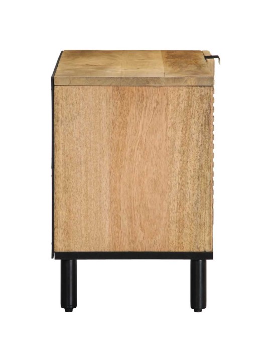 TELERIKAPP PRUUN 80X31,5X46 CM TÄISPUIDUST MANGO