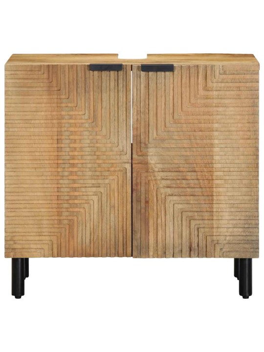 VANNITOA VALAMUKAPP PRUUN 62X33X58 CM TÄISPUIDUST MANGO