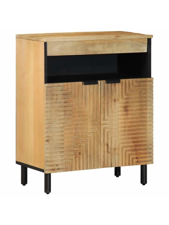 PUHVETKAPP PRUUN 60X33X75 CM TÄISPUIDUST MANGO