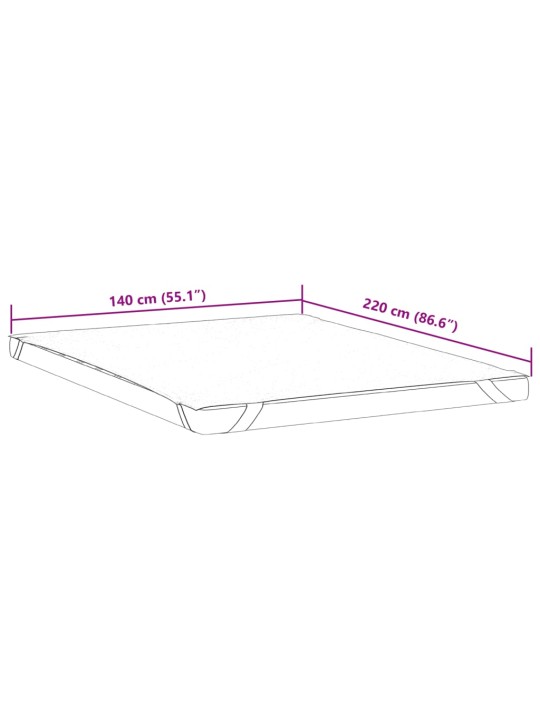 Kaitsemadrats, valge, 140x220 cm, veekindel