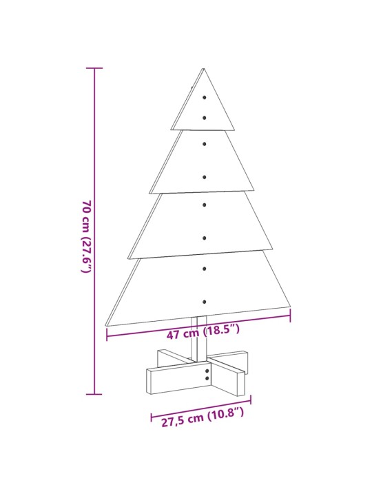 Puidust jõulupuu kaunistuseks, 70 cm, puit