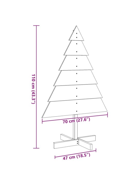 Puidust jõulupuu kaunistuseks, 110 cm, puit