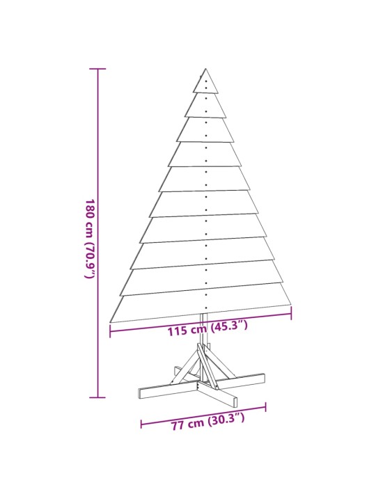 Puidust jõulupuu kaunistuseks, 180 cm, puit
