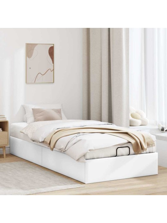 OTTOMANI VOODIRAAM ILMA MADRATSITA, VALGE, 100X200CM, KUNSTNAHK