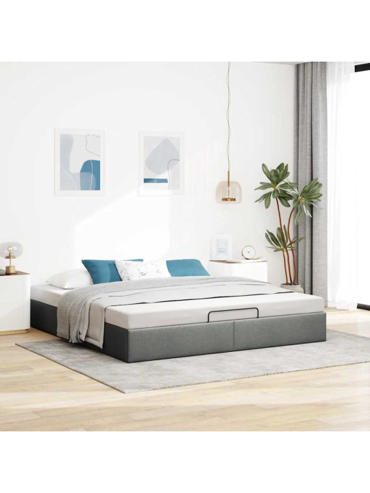 OTTOMANI VOODIRAAM ILMA MADRATSITA, TUMEHALL, 160X200CM, KANGAS