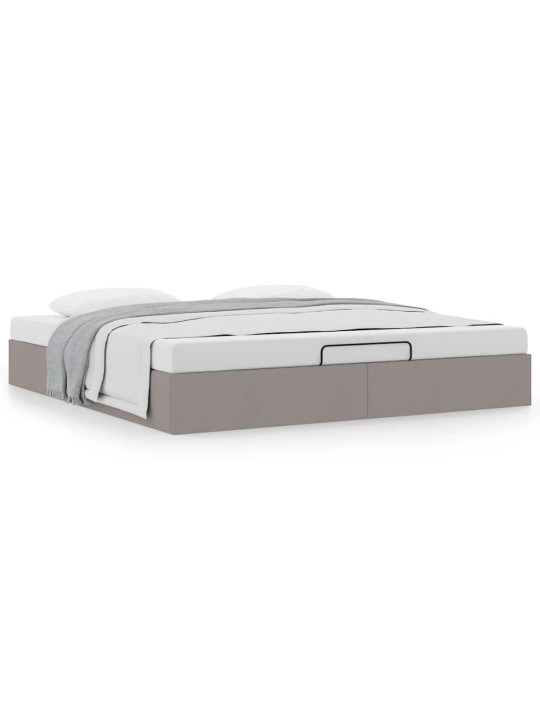 OTTOMANI VOODIRAAM ILMA MADRATSITA TAUPE 180X200 CM KANGAS