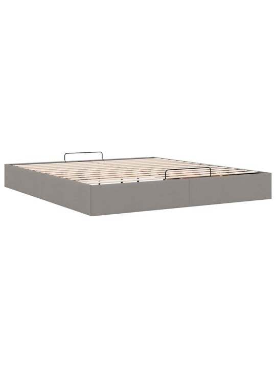OTTOMANI VOODIRAAM ILMA MADRATSITA TAUPE 180X200 CM KANGAS