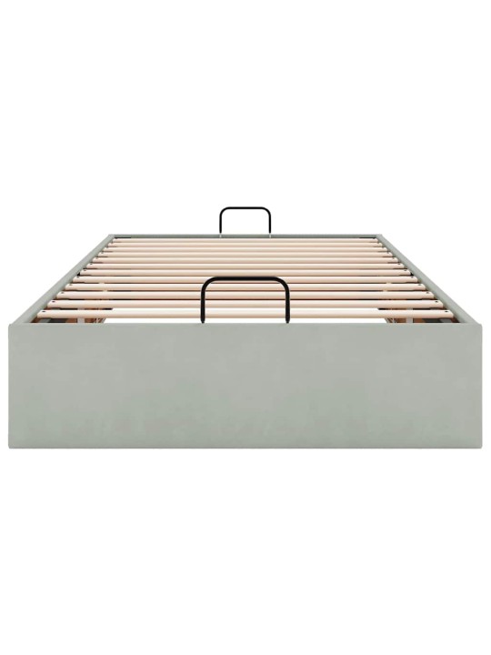 OTTOMANI VOODIRAAM ILMA MADRATSITA, HELEHALL, 80X200 CM, SAMET