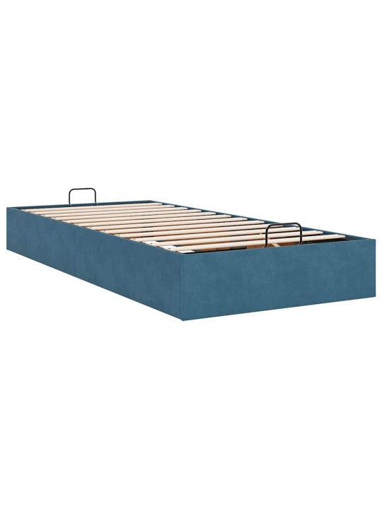 OTTOMANI VOODIRAAM ILMA MADRATSITA, TUMESININE, 80X200CM, SAMET