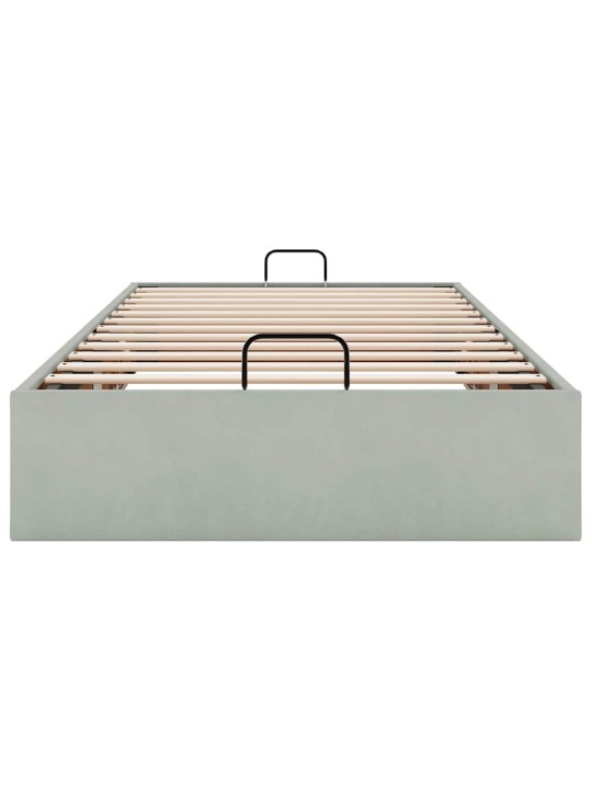 OTTOMANI VOODIRAAM ILMA MADRATSITA, HELEHALL, 90X200 CM, SAMET
