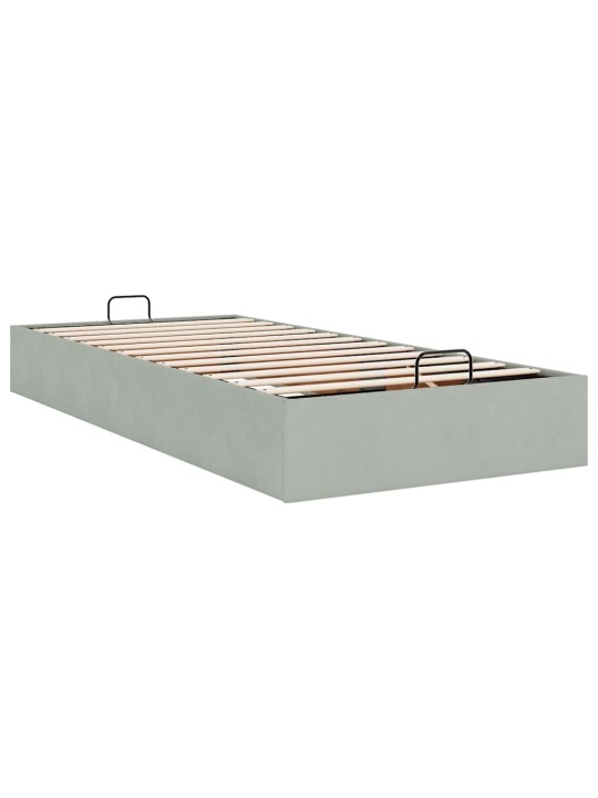 OTTOMANI VOODIRAAM ILMA MADRATSITA, HELEHALL, 90X200 CM, SAMET