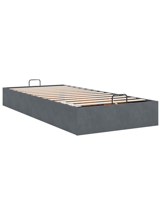 OTTOMANI VOODIRAAM ILMA MADRATSITA, TUMEHALL, 90X200 CM, SAMET