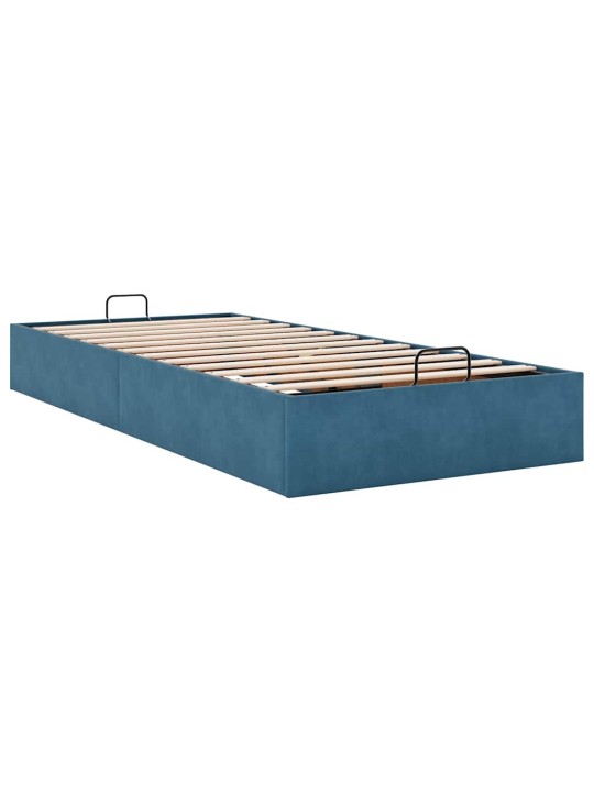 OTTOMANI VOODIRAAM ILMA MADRATSITA, TUMESININE, 90X200CM, SAMET