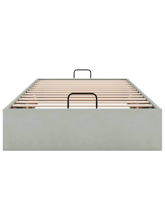 OTTOMANI VOODIRAAM ILMA MADRATSITA, HELEHALL, 100X200 CM, SAMET