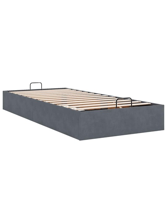 OTTOMANI VOODIRAAM ILMA MADRATSITA, TUMEHALL, 100X200 CM, SAMET