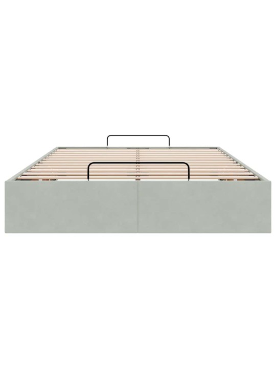 OTTOMANI VOODIRAAM ILMA MADRATSITA, HELEHALL, 120X190 CM, SAMET