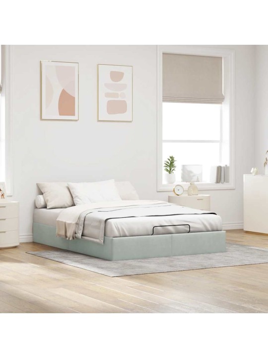 OTTOMANI VOODIRAAM ILMA MADRATSITA HELEHALL 140X190 CM SAMET