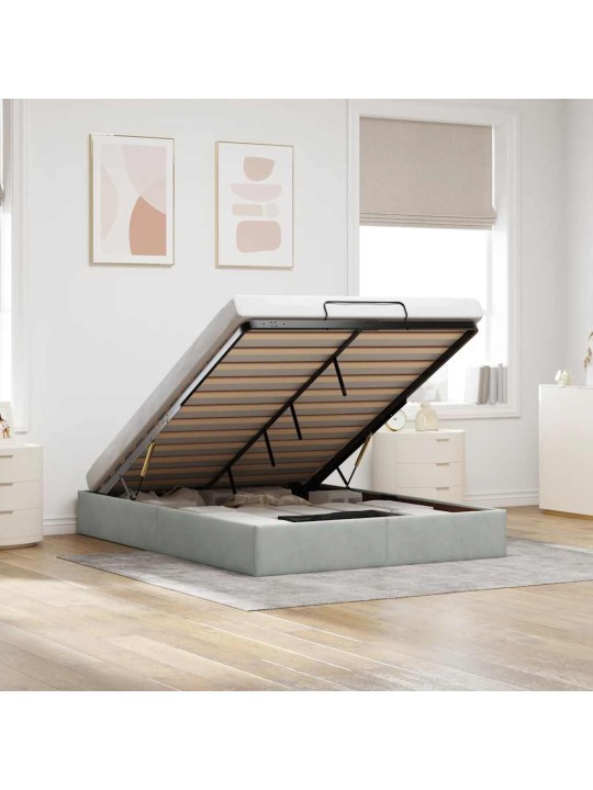 OTTOMANI VOODIRAAM ILMA MADRATSITA HELEHALL 140X190 CM SAMET