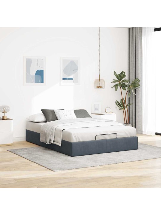 OTTOMANI VOODIRAAM ILMA MADRATSITA, TUMEHALL, 140X190 CM, SAMET