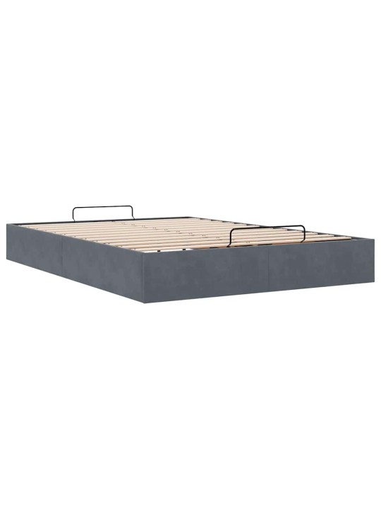 OTTOMANI VOODIRAAM ILMA MADRATSITA, TUMEHALL, 140X190 CM, SAMET