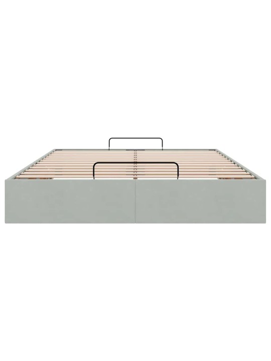 OTTOMANI VOODIRAAM ILMA MADRATSITA, HELEHALL, 140X200 CM, SAMET