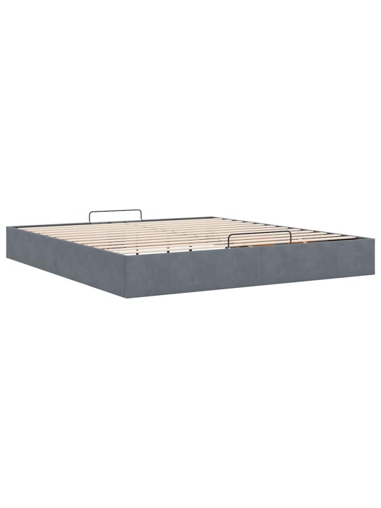 OTTOMANI VOODIRAAM ILMA MADRATSITA, TUMEHALL, 160X200CM, SAMET