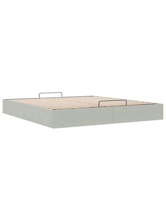 OTTOMANI VOODIRAAM ILMA MADRATSITA, HELEHALL, 200X200 CM, SAMET