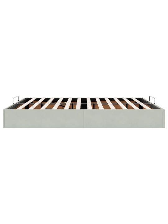 OTTOMANI VOODIRAAM ILMA MADRATSITA, HELEHALL, 200X200 CM, SAMET