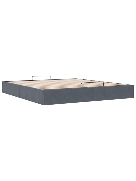 OTTOMANI VOODIRAAM ILMA MADRATSITA, TUMEHALL, 200X200 CM, SAMET
