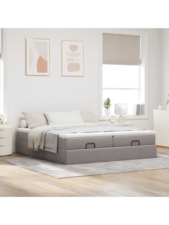 OTTOMANI VOODIRAAM MADRATSITEGA PRUUNIKASHALL 200X200CM KANGAS