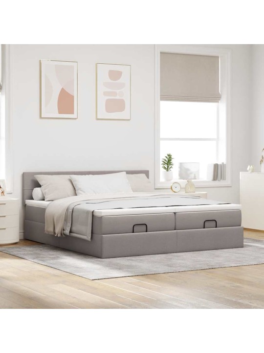 OTTOMANI VOODIRAAM MADRATSITEGA PRUUNIKASHALL 200X200CM KANGAS
