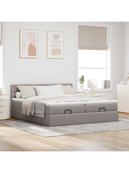 OTTOMANI VOODIRAAM MADRATSITEGA PRUUNIKASHALL 200X200CM KANGAS