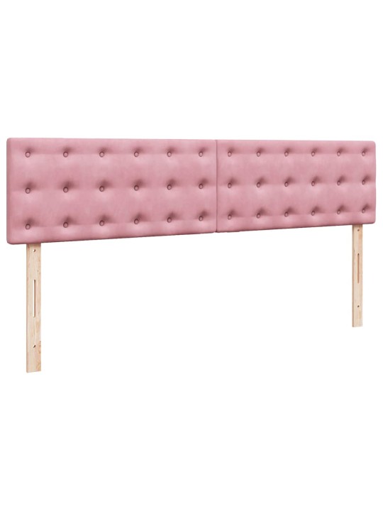 OTTOMANI VOODIRAAM MADRATSITEGA, ROOSA, 180X200 CM, SAMET