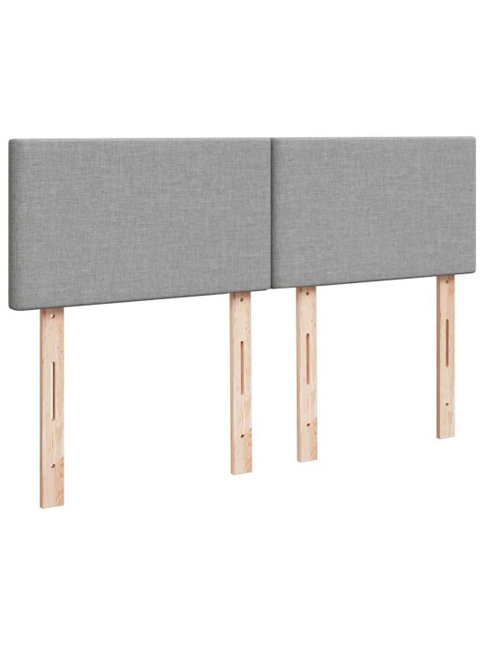 OTTOMANI VOODI MADRATSITA JA LED, HELEHALL, 140X190CM, KANGAS