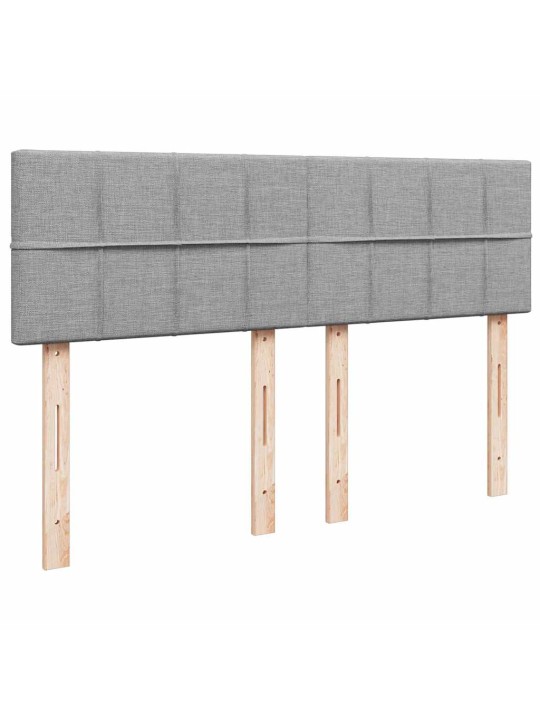 OTTOMANI VOODI MADRATSITA JA LED, HELEHALL, 140X190CM, KANGAS