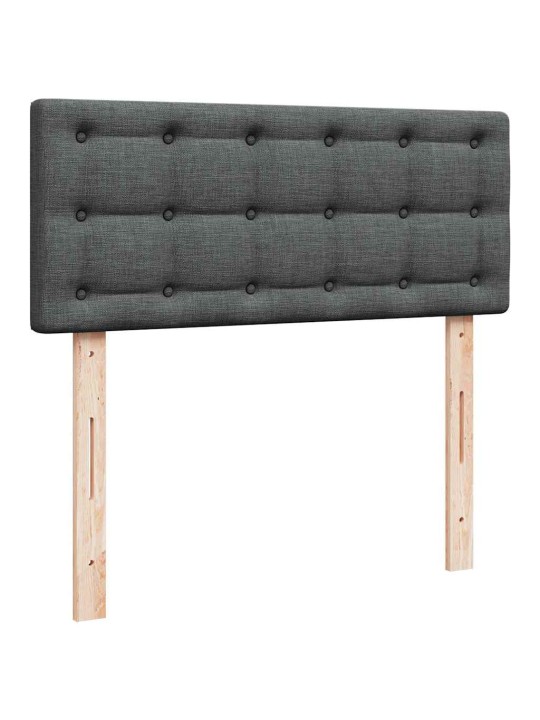 OTTOMANI VOODI MADRATSIGA JA LED, TUMEHALL, 120X190 CM, KANGAS
