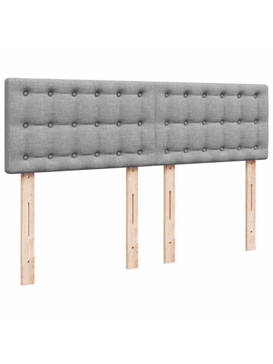 OTTOMANI VOODI MADRATSITA JA LED, HELEHALL, 140X190CM, KANGAS