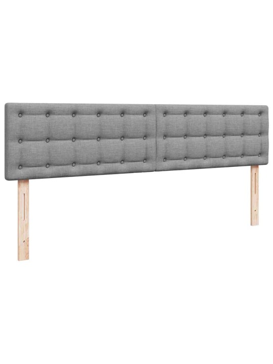 OTTOMANI VOODI MADRATSI JA LED, HELEHALL, 180X200CM, KANGAS